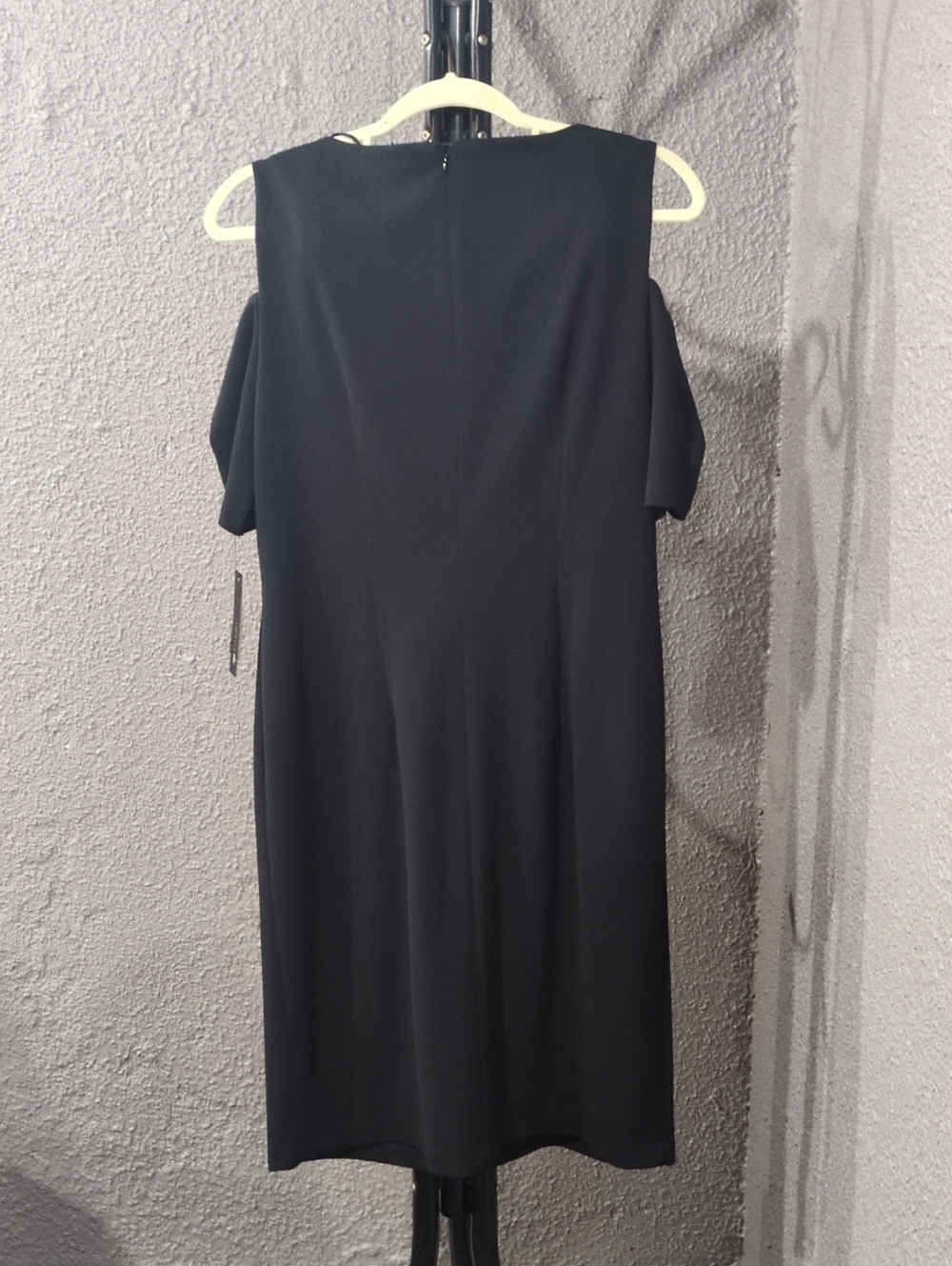 AB Studio Black Cold-Shoulder Midi Dress - Picture 5 of 5